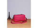 XMAS Clutch and Crossbody - In Natural Milled Leather - Pink