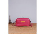 XMAS Clutch and Crossbody - In Natural Milled Leather - Pink