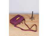 XMAS Clutch and Crossbody - In Natural Milled Leather - Purple