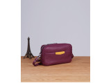 XMAS Clutch and Crossbody - In Natural Milled Leather - Purple