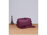 XMAS Clutch and Crossbody - In Natural Milled Leather - Purple