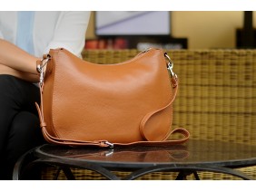 LUNA Hobo - In Natural Milled Leather - Brown,  GX01-20