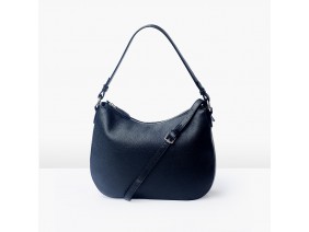 LUNA Hobo - In Natural Milled Leather - Black, GX01-10