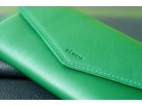 VIC - Ví 3 gấp nữ da bò thật màu Xanh lá cây- FP05-601