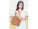 KIARA Tote bag - In Natural Milled Leather - Brown-GW01-20