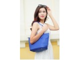 KIARA Tote bag - In Natural Milled Leather - Egyptian Blue- GW01-70