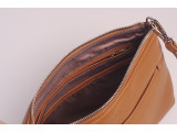  Crossbody bag - In Natural Milled Leather - Blue Limo