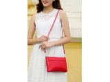  Crossbody bag - In Natural Milled Leather - Xanh lá đậm
