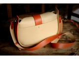 SASSY Crossbody - In Natural Milled Leather -  Black-GO82-10