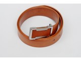 Men's belts - In Natural Milled Leather - Yelow 3.8cm