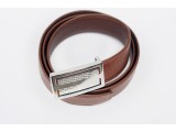 Men's belts - In Natural Milled Leather - Brown 3.5cm