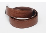 Men's belts - In Natural Milled Leather - Brown 3.5cm