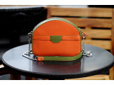 SWEET Crossbody - In Natural Milled Leather - Orange vs Blue Oliu, HZ32-40164