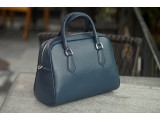 MOLLU Shell - In Natural Milled Leather - Blue Navy,  GO55-71