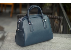 MOLLU Shell - In Natural Milled Leather - Blue Navy,  GO55-71