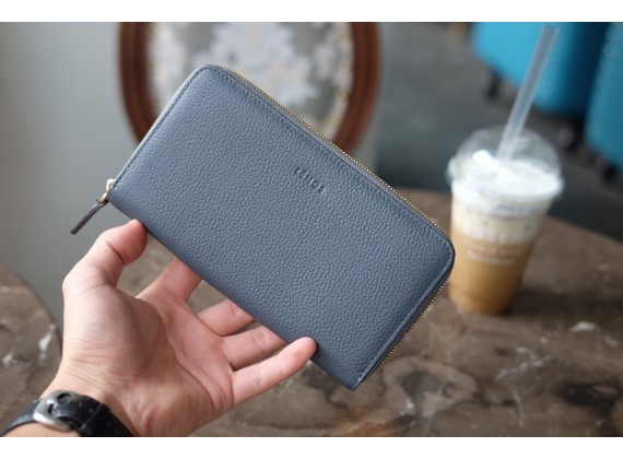 WALLET YOKO- Ví nữ da thật - Xanh navy - HP74-71