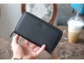 WALLET YOKO- Ví nữ da thật - Đen - HP74-10