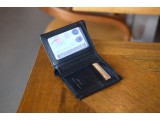 Aric - Ví nam da thật vân tự nhiên màu đen dáng đứng - HX25 - 10.1