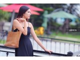 HY88-20- NEM TOTE - IN NATURAL MILLED LEATHER - BROWN
