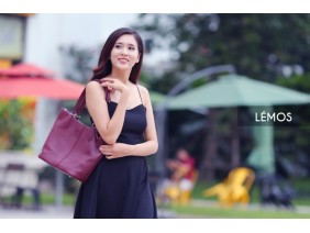 HY88-93 - NEM TOTE - IN NATURAL MILLED LEATHER - PURPLE