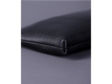 MABEL Clutch - Clutch cầm tay khóa kéo nữ bằng da thật màu đen- FQ19-10