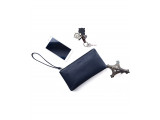 MABEL Clutch - Clutch cầm tay khóa kéo nữ bằng da thật màu đen- FQ19-10