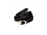 Women's belts - In Natural Milled Leather -  Black