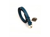 Women's belts - In Natural Milled Leather - Teal