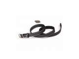 Women's belts - In Natural Milled Leather -  Grey