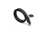 Women's belts - In Natural Milled Leather -  Grey