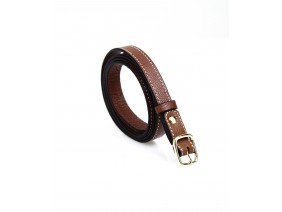 Women's belts- In Natural Milled Leather -  Brown